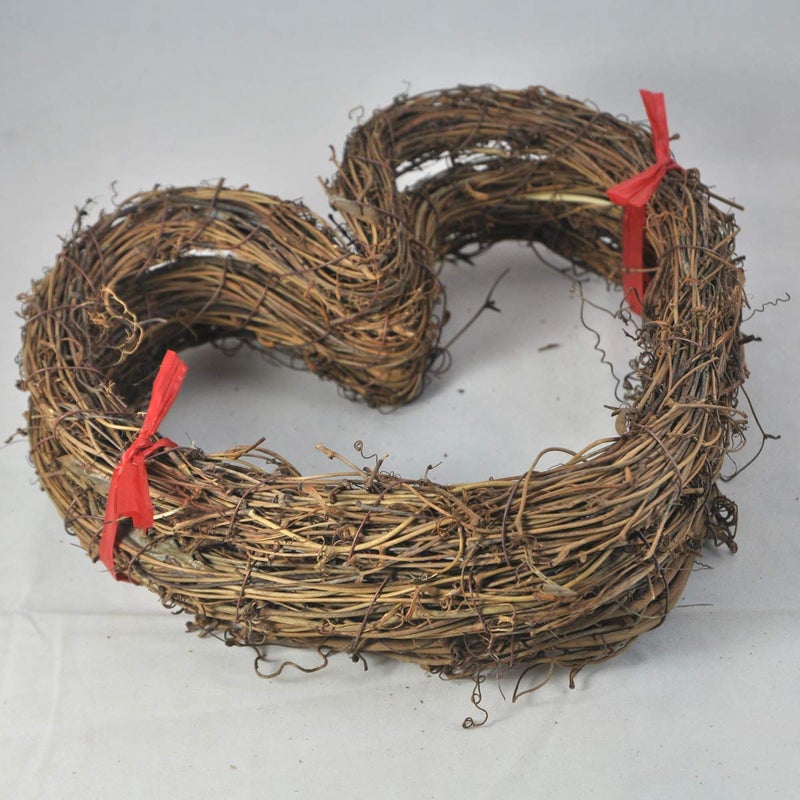 Ougual DIY Crafts Natural Grapevine Wreaths (12 Inch, 2 Pack) - Image 4